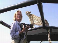 Alison with cheetah