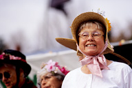 Vermont: Montpelier, pre-election rally, ‘Raging Grannies’ spokeswoman