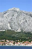 Croatia, Hvar Town seen from Dalmatian Coast ferry