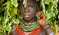 Dassanech woman in village of Ilokelete