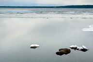 Yellowstone Lake at beginning of summer, Mississippi River Basin, Wyoming