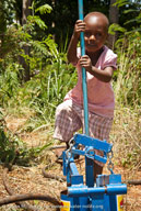 Farner’s young son using MoneyMaker pump