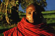 Maasai at the rim of Ngorongoro Crater