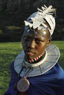 Maasai woman outside Serengeti National Park